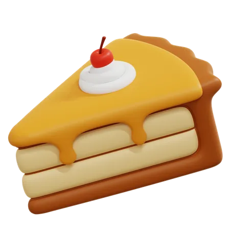 ケーキのスライス  3D Icon