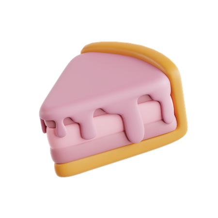 케이크 조각  3D Icon