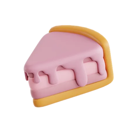 케이크 조각  3D Icon