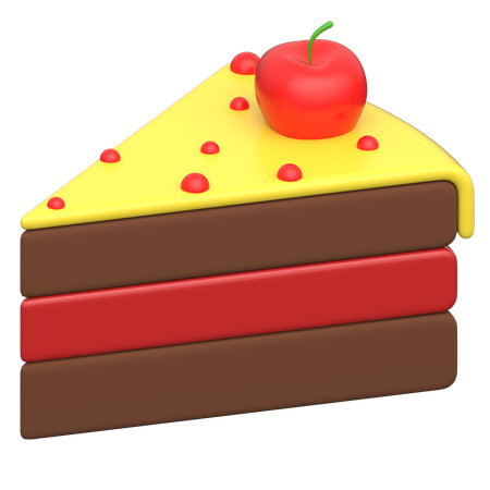 ケーキのスライス  3D Icon