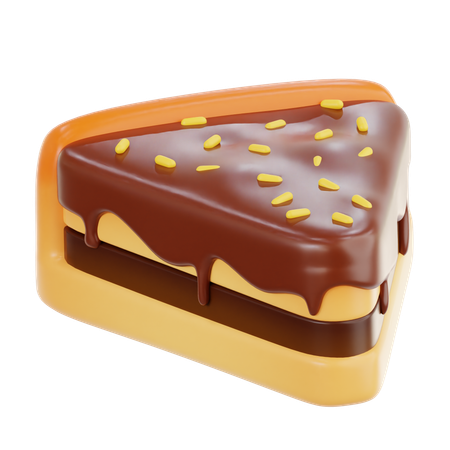 ケーキのスライス  3D Icon