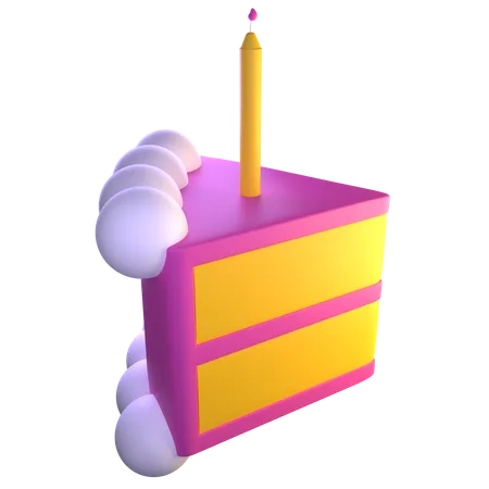 Cake Slice  3D Icon