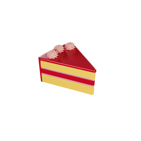 Cake Slice  3D Icon