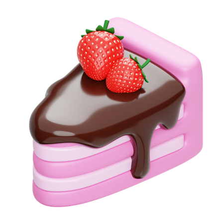 Cake Slice  3D Icon