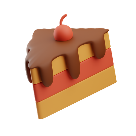 Cake Slice  3D Icon