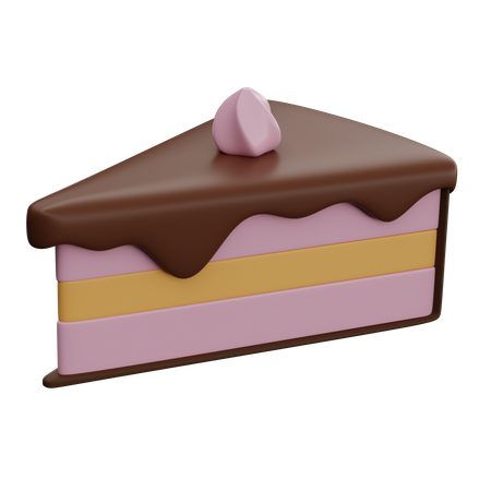 Cake Slice  3D Icon