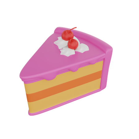 Cake Slice  3D Icon