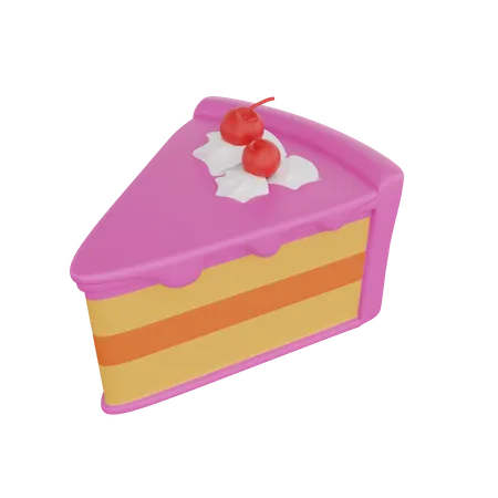 Cake Slice  3D Icon