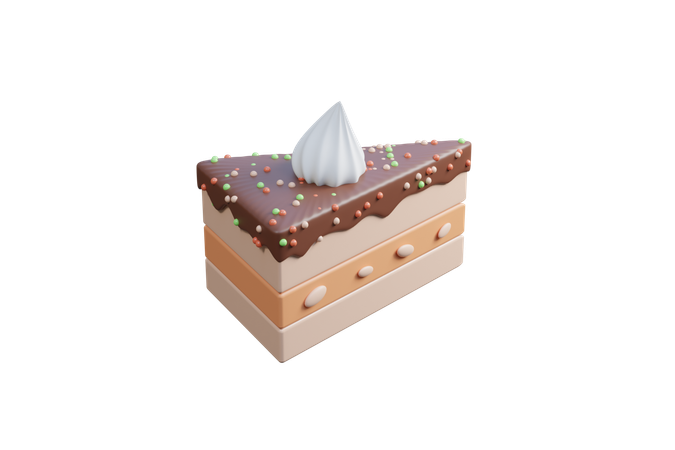 Cake Slice  3D Icon