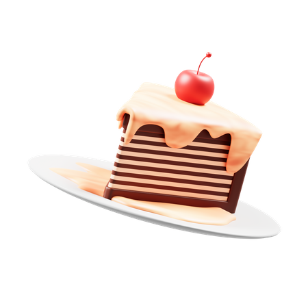 Cake Slice  3D Icon