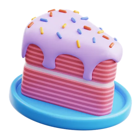 Cake Slice  3D Icon