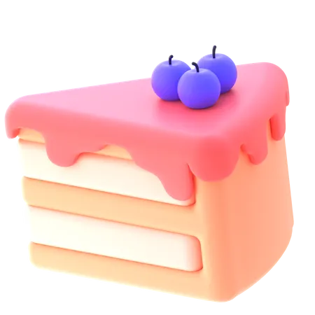 Cake Slice  3D Icon