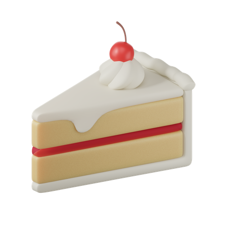 Cake Slice  3D Icon