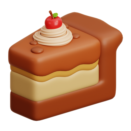 Cake Slice  3D Icon