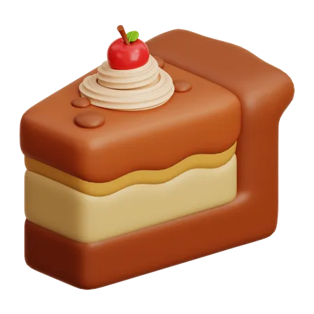 Cake Slice  3D Icon