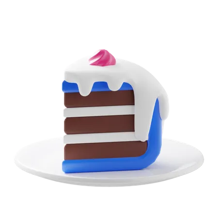 Cake Slices 3D Illustration