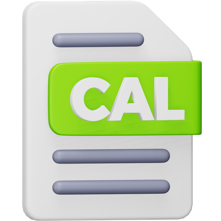 CAL-Datei  3D Icon