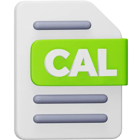 CAL-Datei  3D Icon