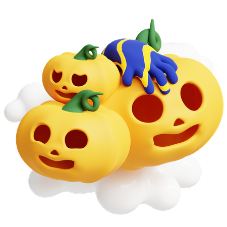 Calabaza aterradora  3D Icon