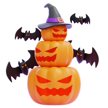 Calabaza aterradora  3D Icon