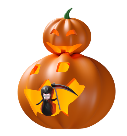 Calabaza aterradora  3D Icon