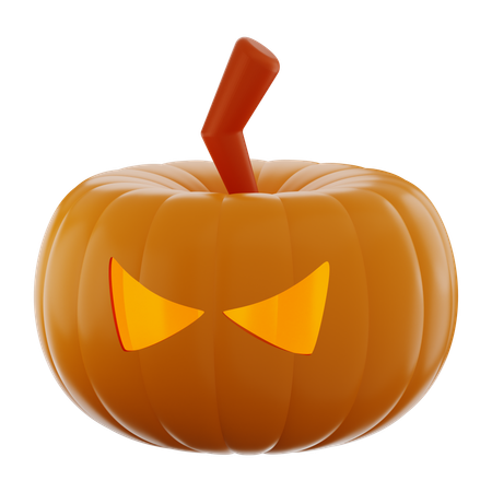 Calabaza aterradora de halloween  3D Icon