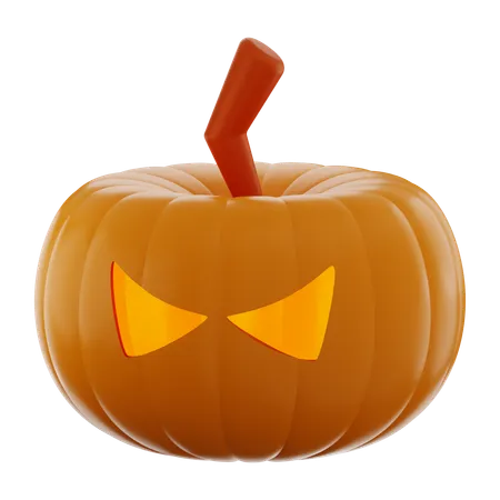 Calabaza aterradora de halloween  3D Icon