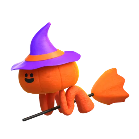 Bruja calabaza  3D Icon