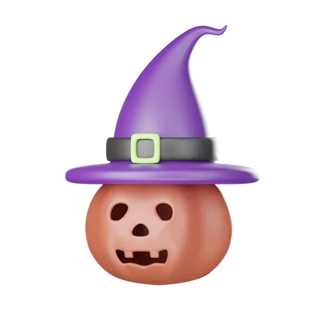 Calabaza con sombrero  3D Icon