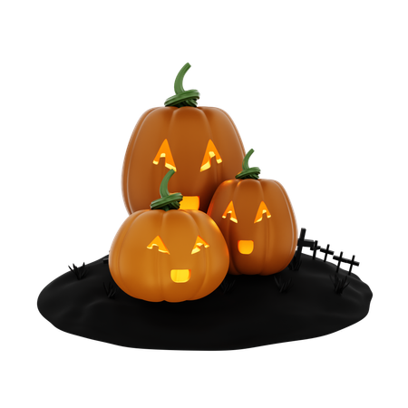 Calabaza de halloween  3D Icon