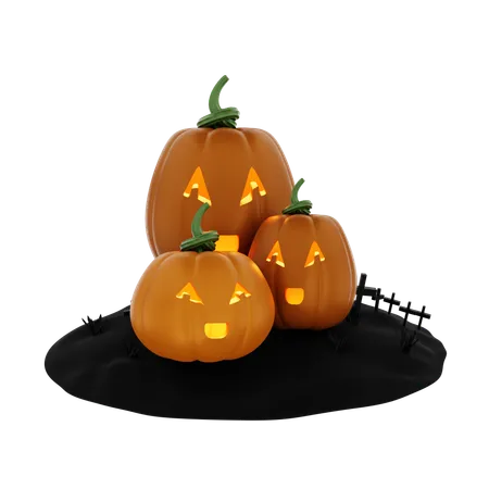 Calabaza de halloween  3D Icon