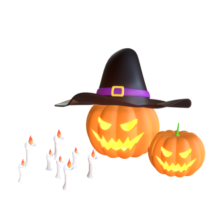 Calabaza de halloween  3D Icon