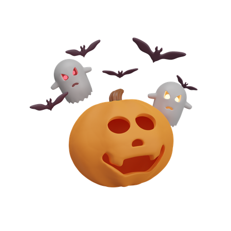 Calabaza de halloween  3D Icon