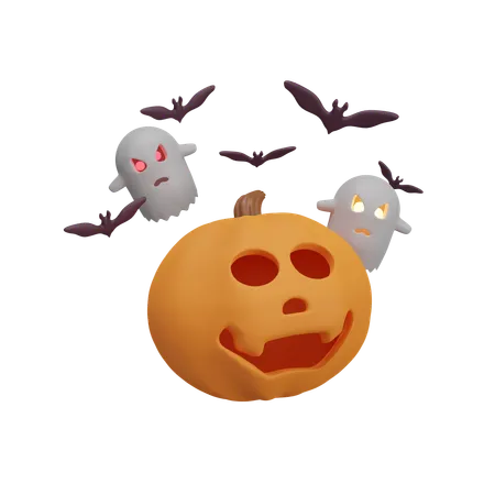 Calabaza de halloween  3D Icon