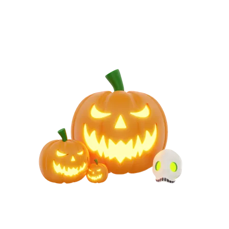 Calabaza de halloween  3D Icon