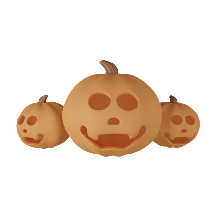 Calabaza de halloween  3D Icon