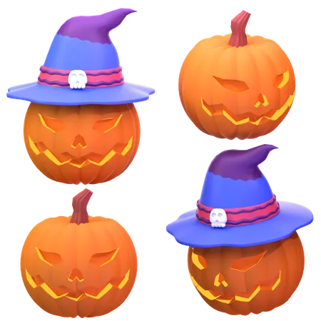 Calabaza de halloween  3D Icon