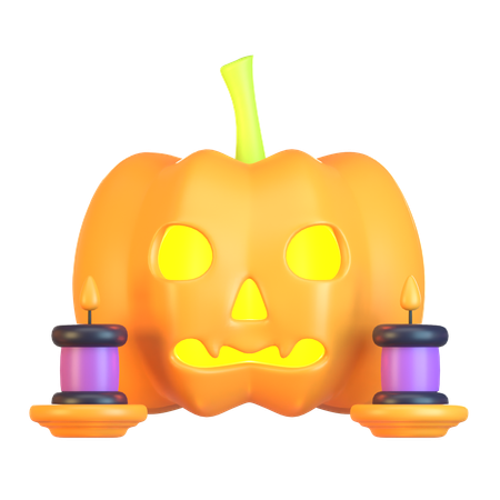 Calabaza de halloween  3D Icon