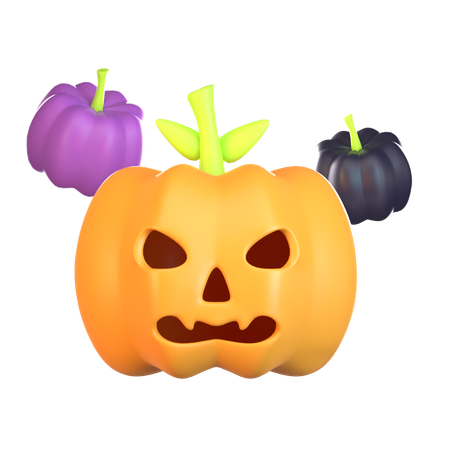 Calabaza de halloween  3D Icon