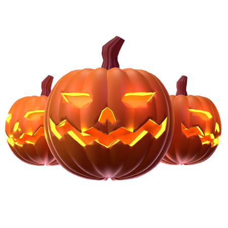 Calabaza aterradora  3D Icon