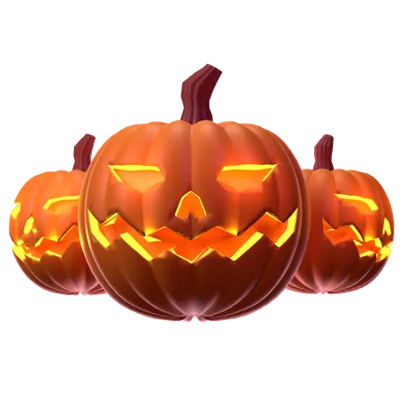 Calabaza aterradora  3D Icon