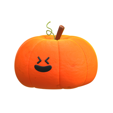 Calabaza divertida  3D Icon