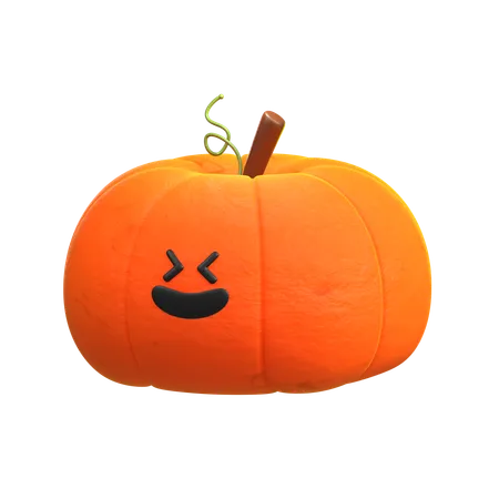 Calabaza divertida  3D Icon