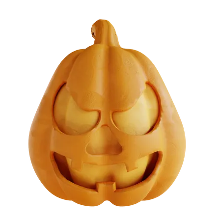 Calabaza graciosa riendo  3D Icon