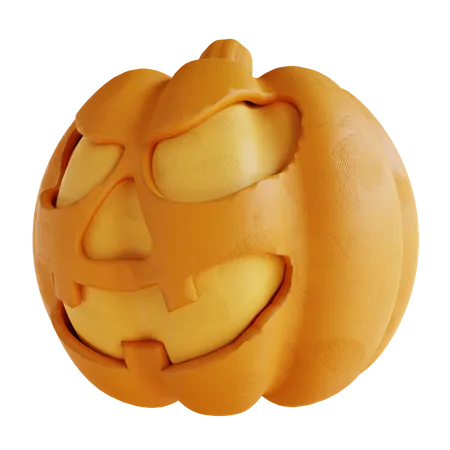 Calabaza graciosa riendo  3D Icon