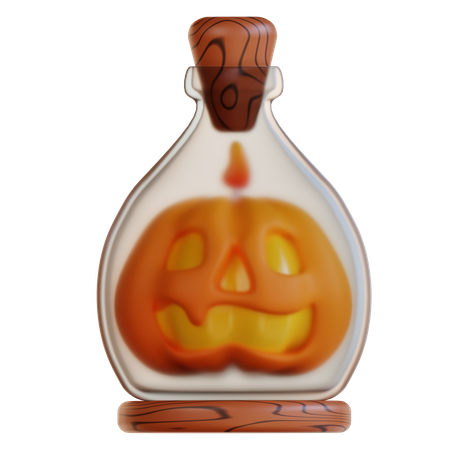 Calabaza en botella  3D Icon