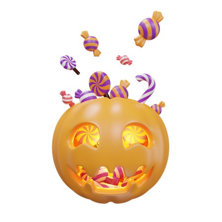 Calabaza enojada  3D Icon