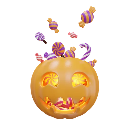 Calabaza enojada  3D Icon