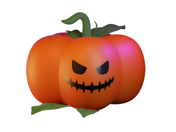 Calabaza enojada  3D Icon