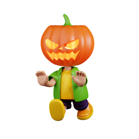 Calabaza extraña  3D Illustration